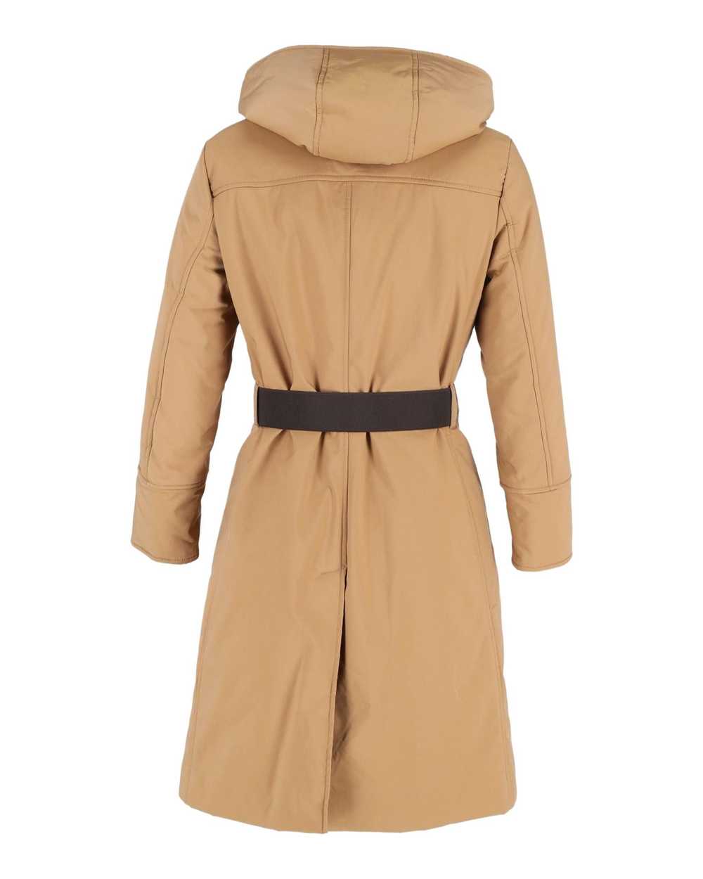 Carolina Herrera Beige Hooded Belted Coat in Luxu… - image 3