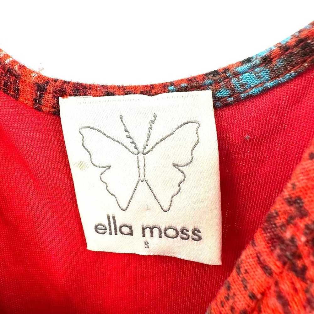 Ella Moss size small sleeveless maxi dress red bl… - image 5