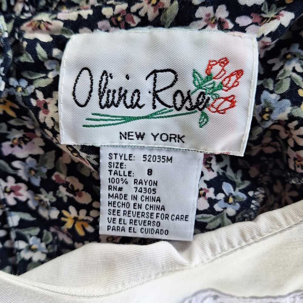 Vintage Olivia rose midi rayon ditty floral cotta… - image 3