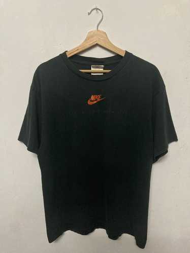 Vintage 90s Nike Center Embroidery Logo T-shirt - image 1