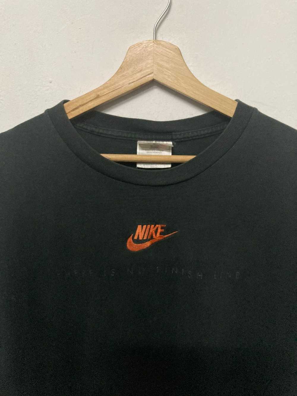 Vintage 90s Nike Center Embroidery Logo T-shirt - image 4