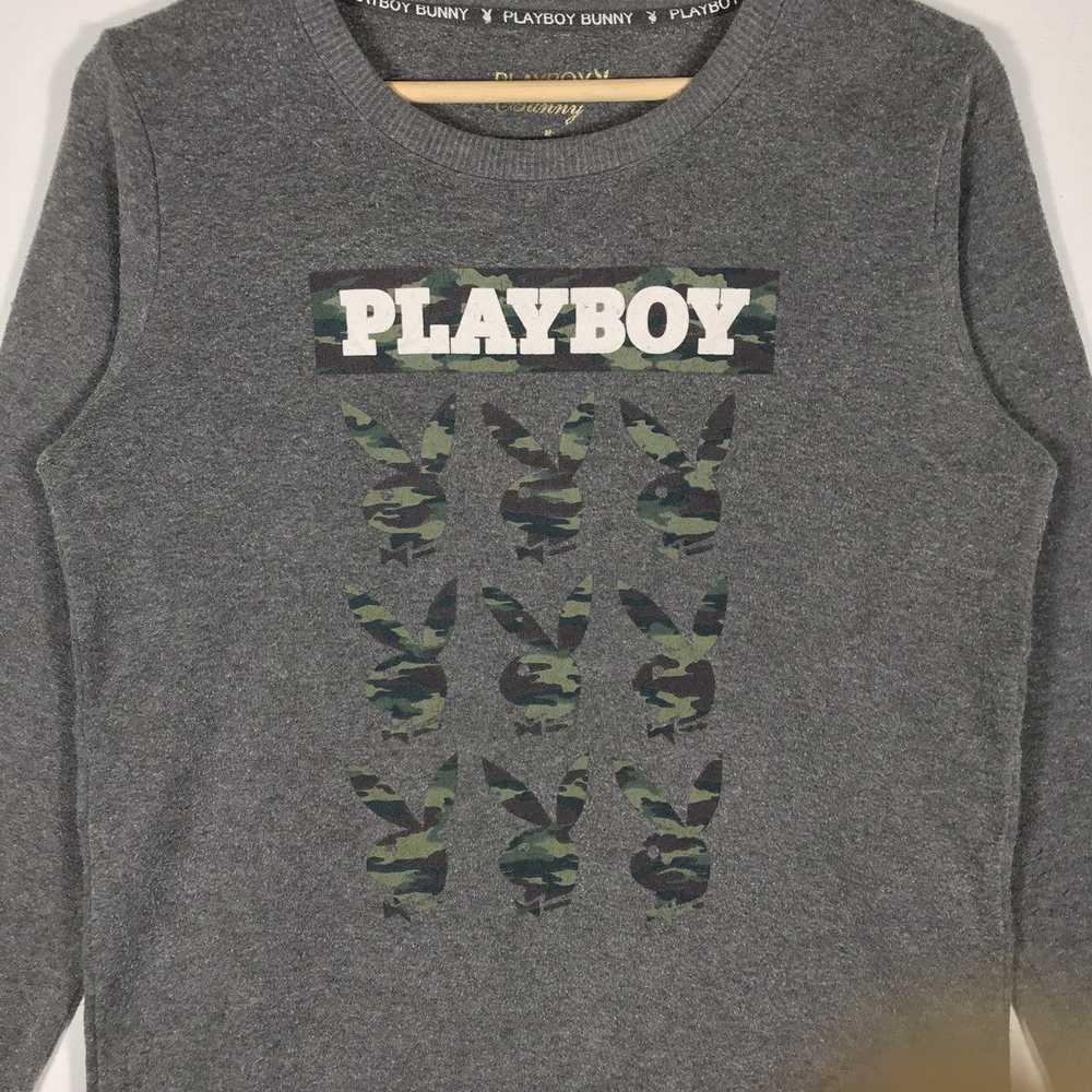 Vintage - playboy Sweatshirt Design Streetwear Ca… - image 2