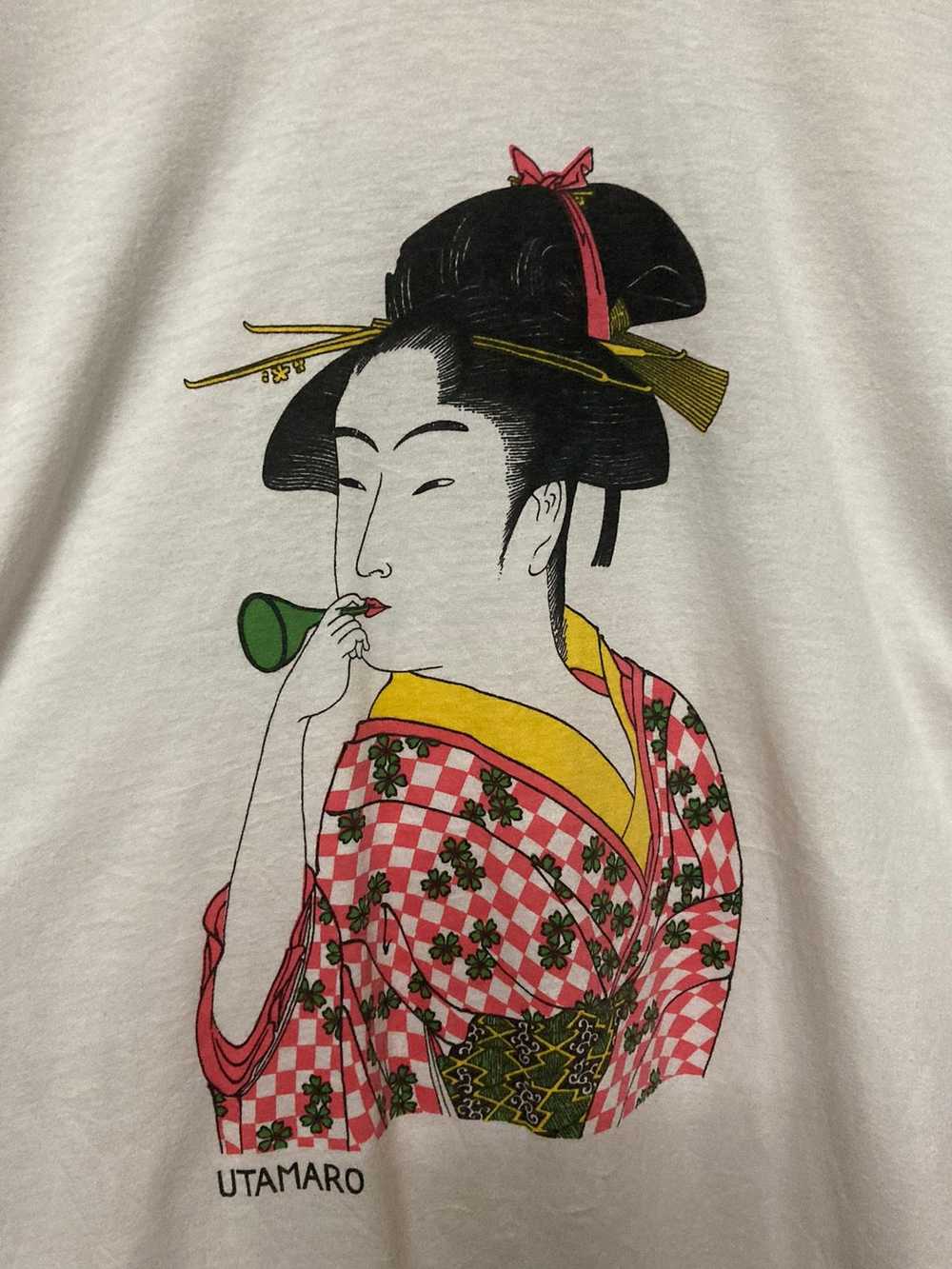 Vintage Utamaro Geisha Japanese Brand Tshirt - image 2