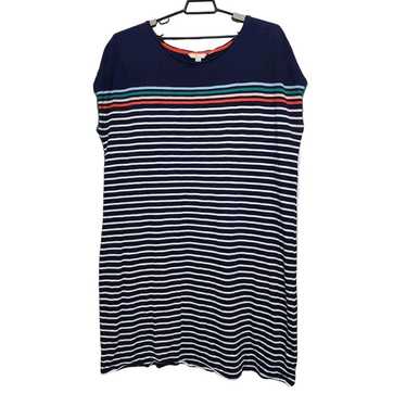 Boden Size 18L Paulina Jersey Dress Navy Striped … - image 1