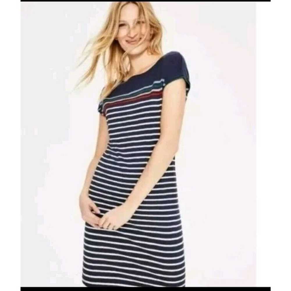 Boden Size 18L Paulina Jersey Dress Navy Striped … - image 3