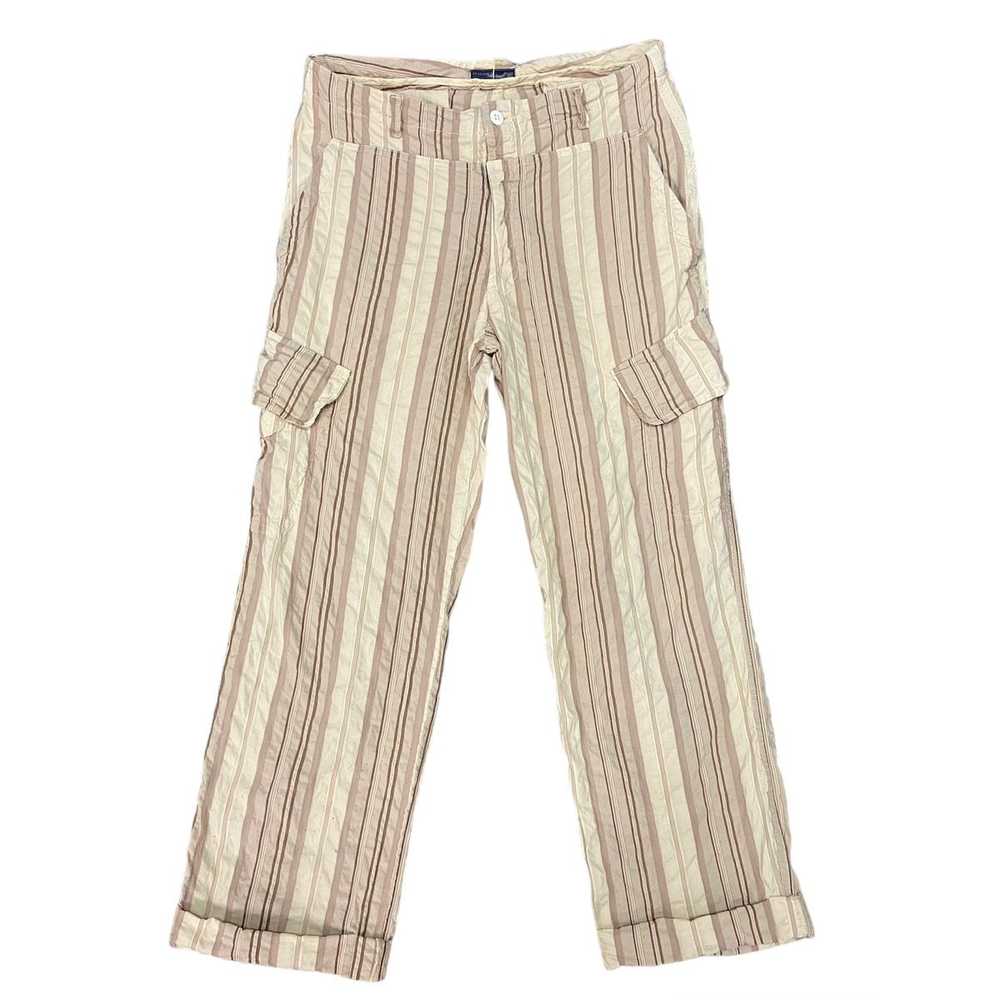 Masons - Mason’s Wrinkles Striped Cargo Pants - image 1