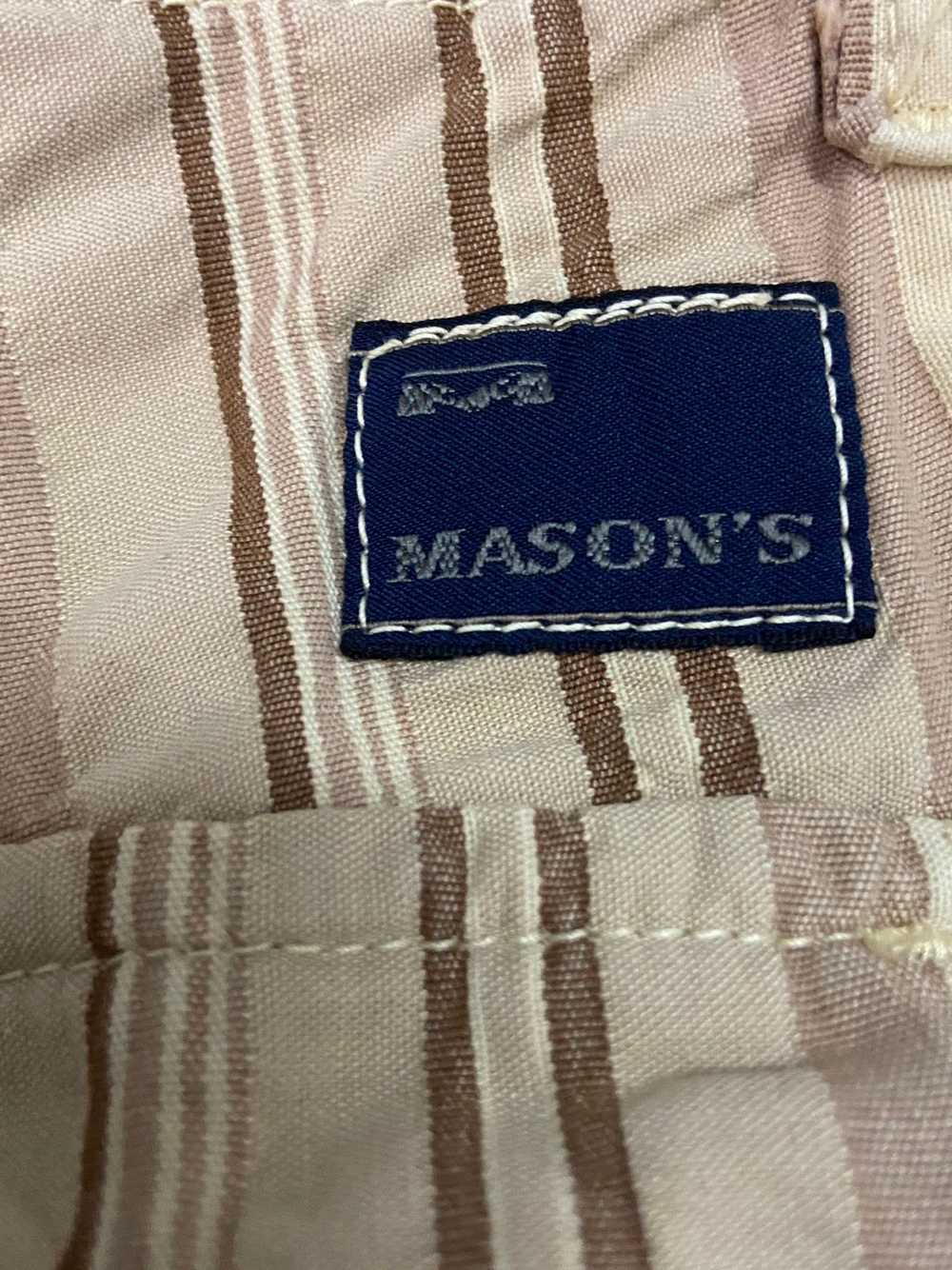 Masons - Mason’s Wrinkles Striped Cargo Pants - image 4