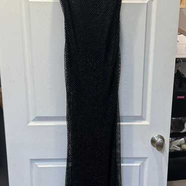 Black Beaded Mermaid Style Dress