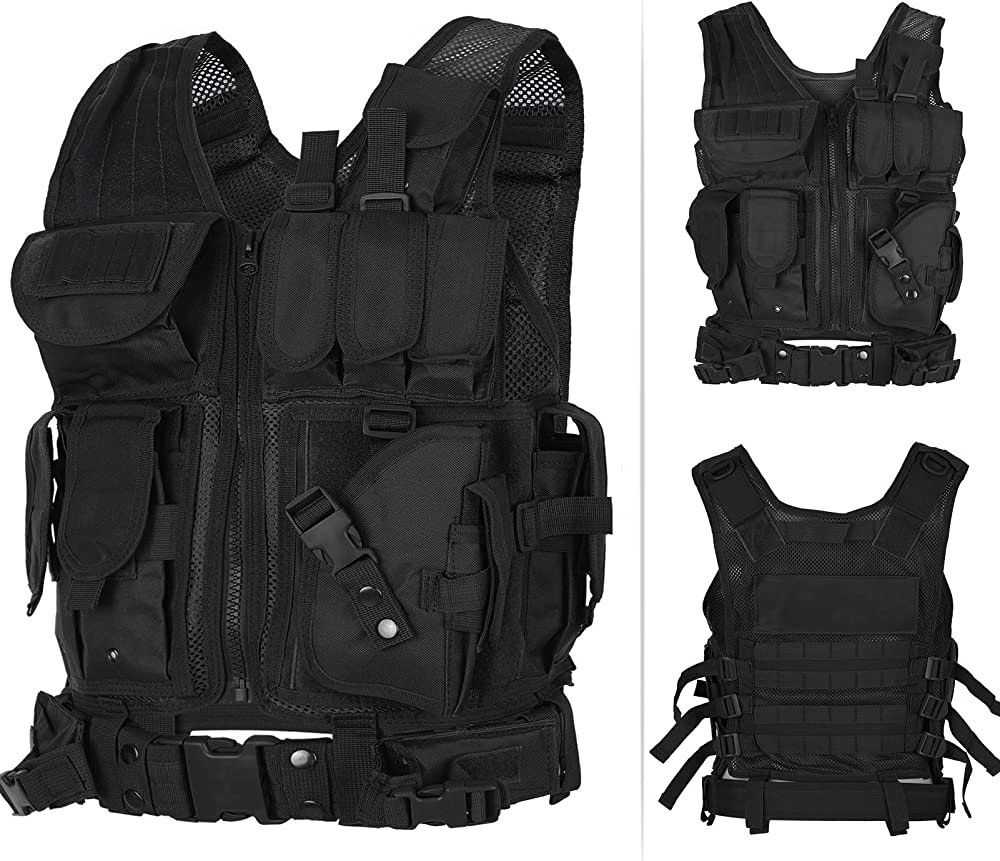 Military - Tactical Vest Adjustable Outdoor Train… - image 3