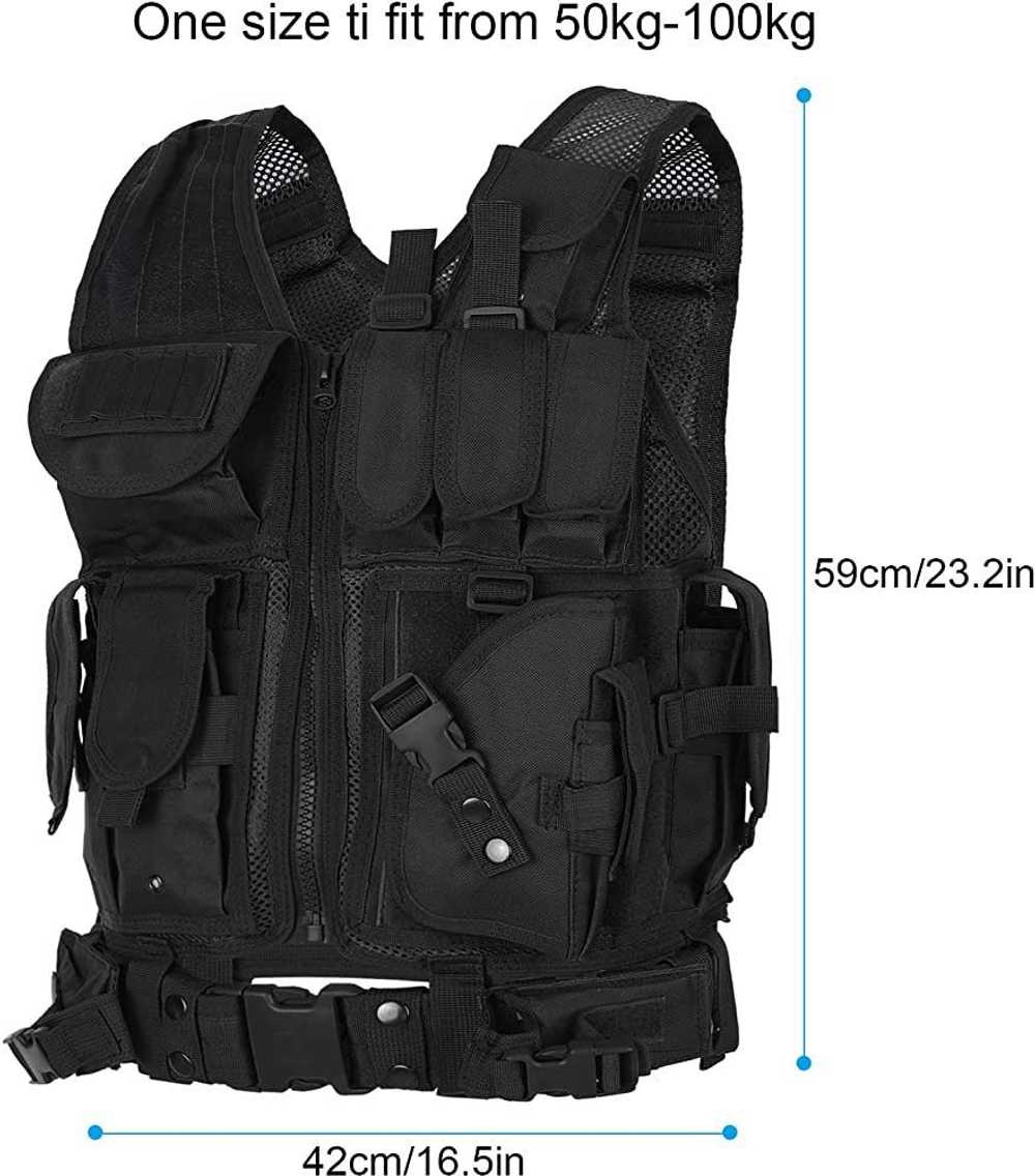 Military - Tactical Vest Adjustable Outdoor Train… - image 4