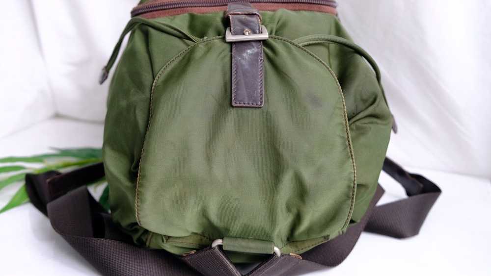 Authentic vintage Prada green army nylon backpack - image 7