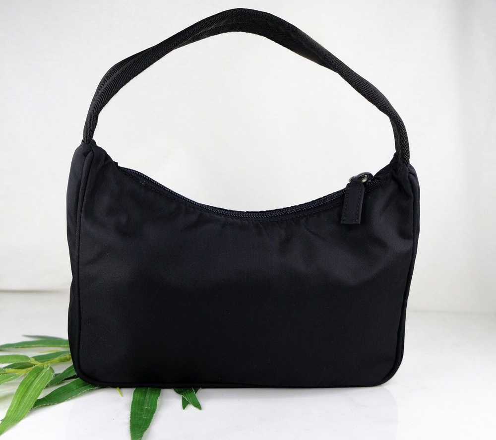 Authentic Vintage Black Nylon Prada hobo bag - image 3