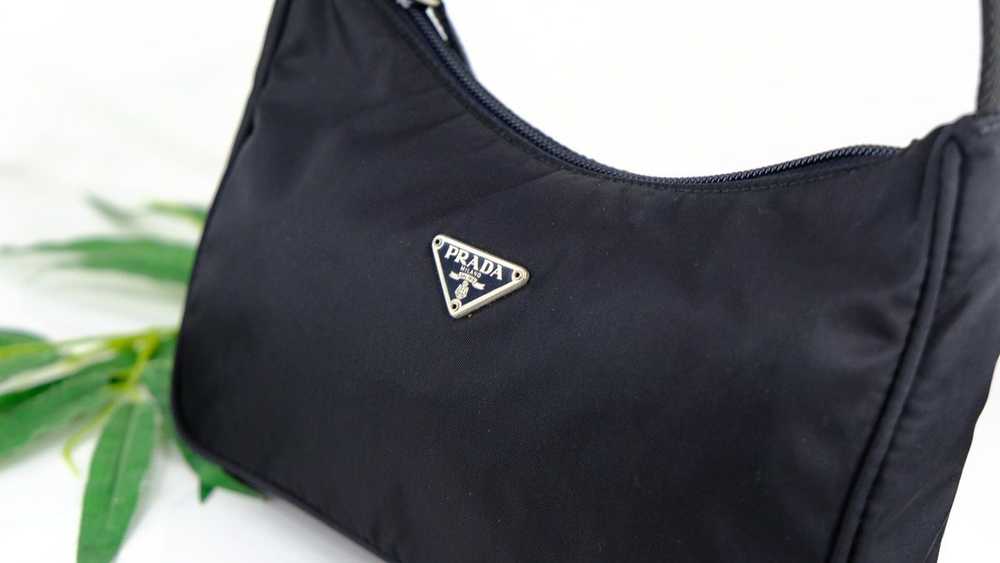 Authentic Vintage Black Nylon Prada hobo bag - image 4