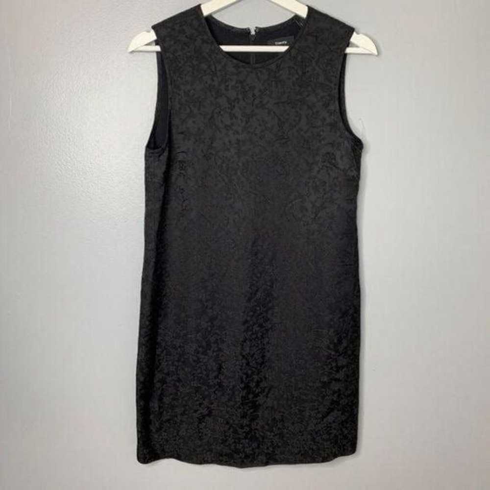 Theory Black Embroidered Dress - image 1