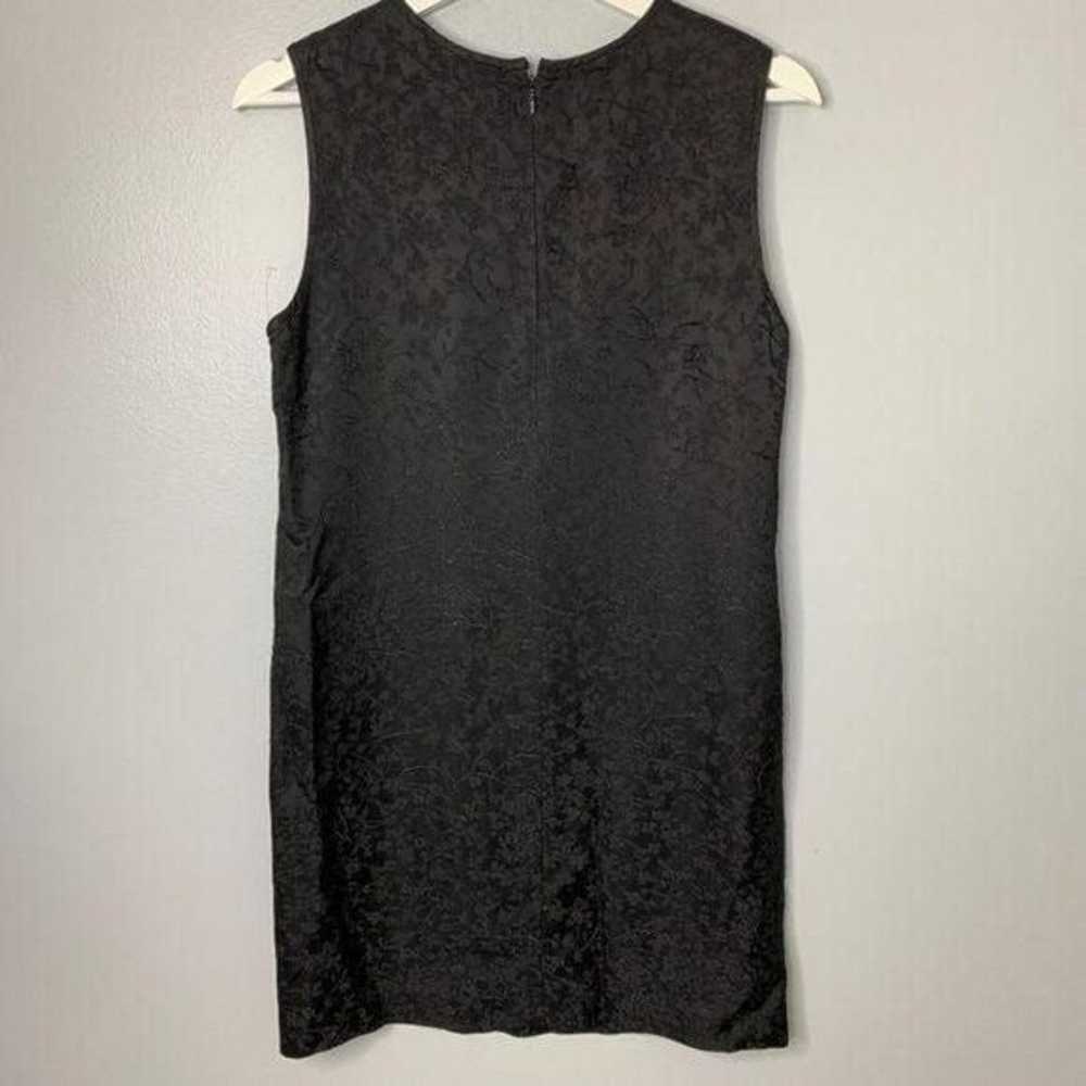 Theory Black Embroidered Dress - image 3
