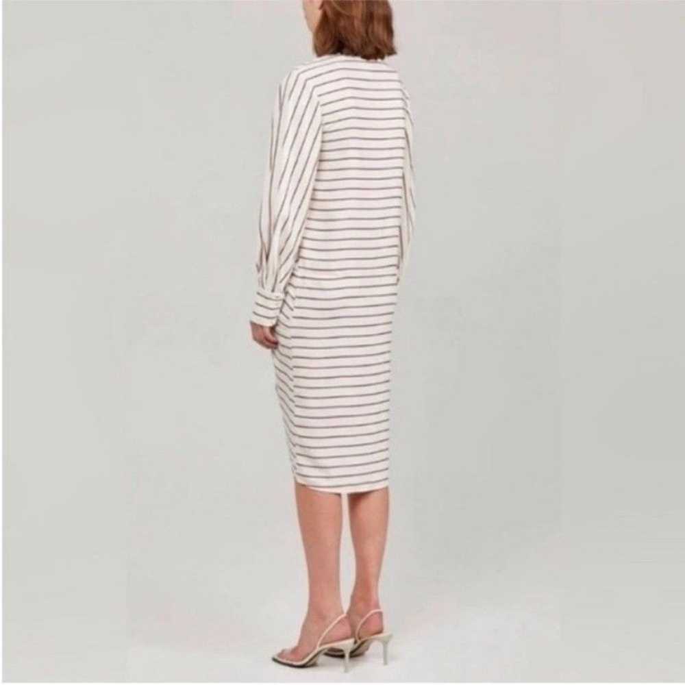 ACLER Womens Weston Twist Crepe Striped Midi Dres… - image 3