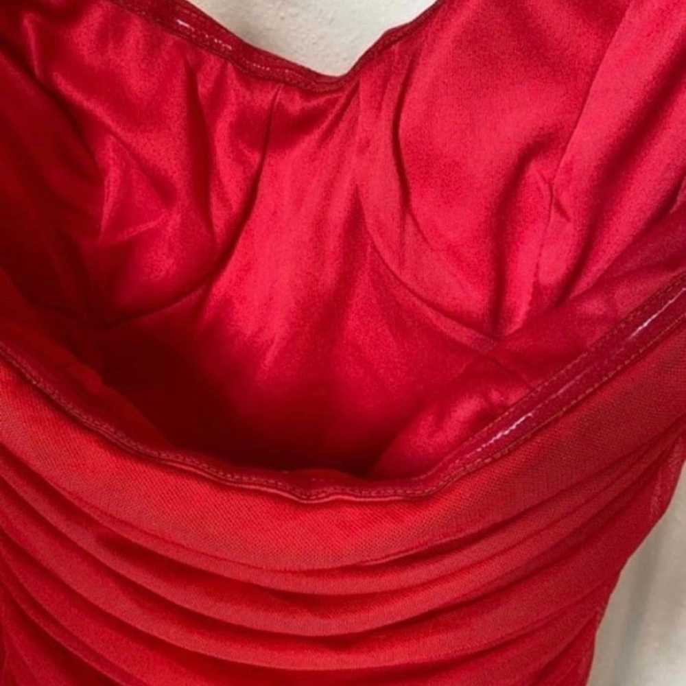 Medium mable red formal mini dress - image 10