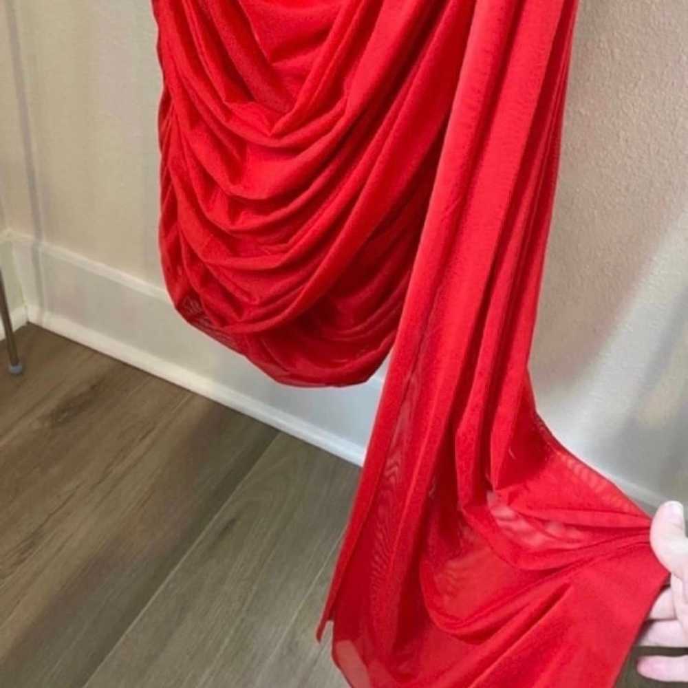 Medium mable red formal mini dress - image 5