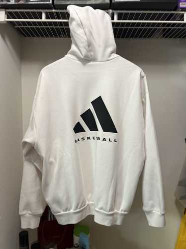 Adidas Adidas Basketball Hoodie Cloud White Oversi