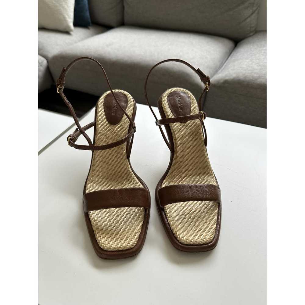 Max Mara Leather sandals - image 2