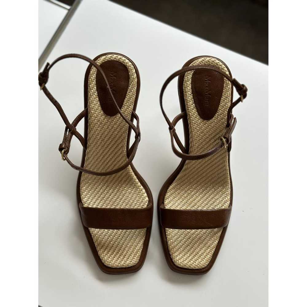 Max Mara Leather sandals - image 3