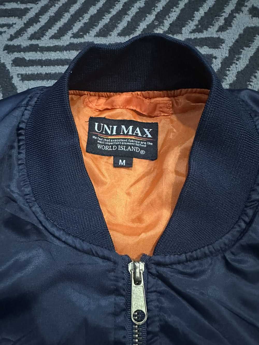 Vintage UNI MAX Bomber Jacket Style MA-1 Military - image 11