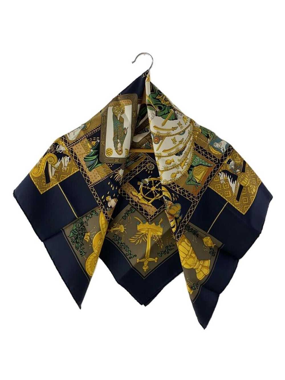 Used Hermes Letarot/Carre90/Scarf/Silk/Nvy/Allove… - image 1