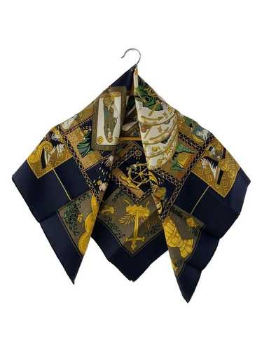 Used Hermes Letarot/Carre90/Scarf/Silk/Nvy/Allove… - image 1