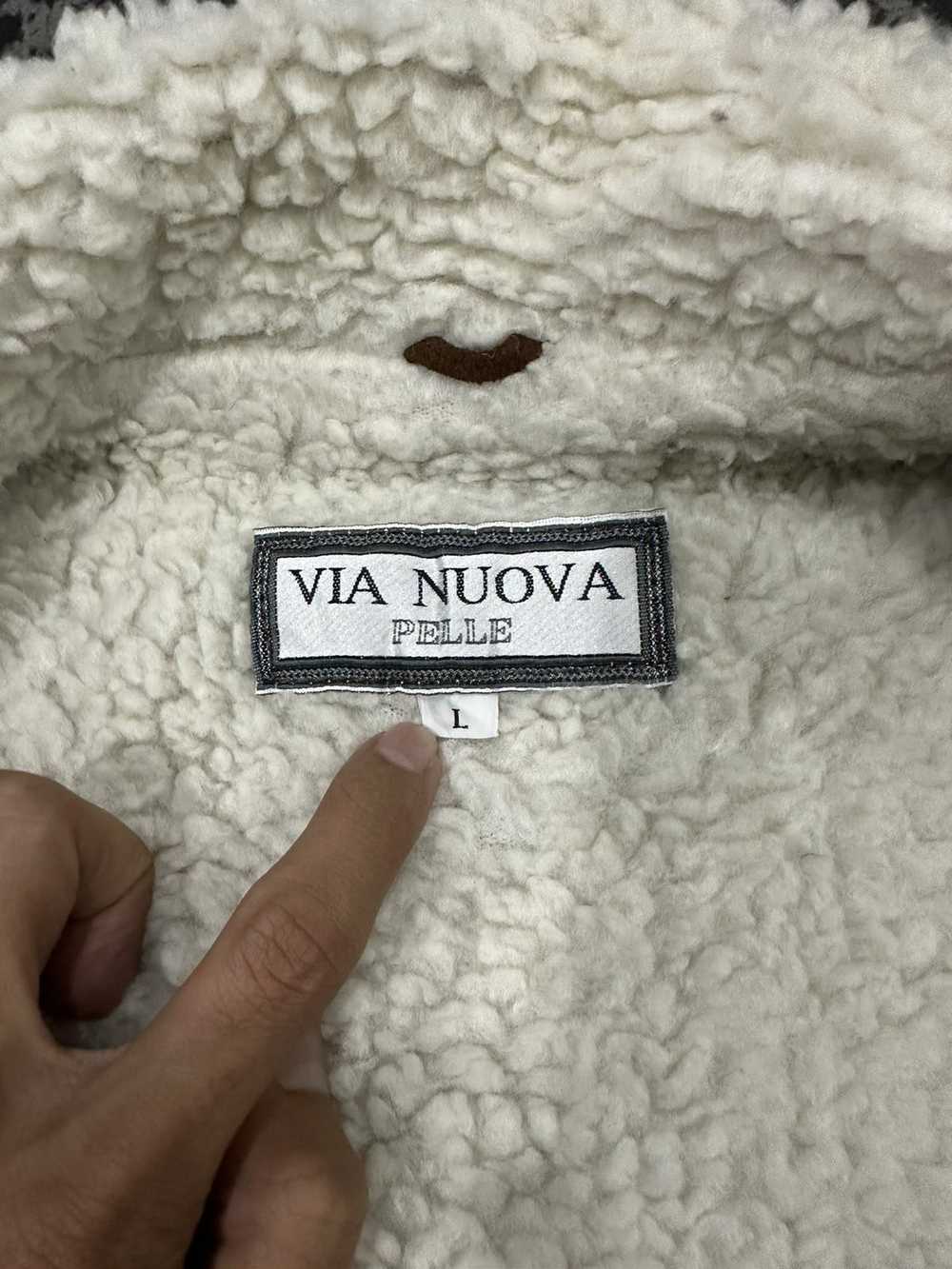 Vintage VIA NUOVA PELLE Native Sherpa Lined Velve… - image 11