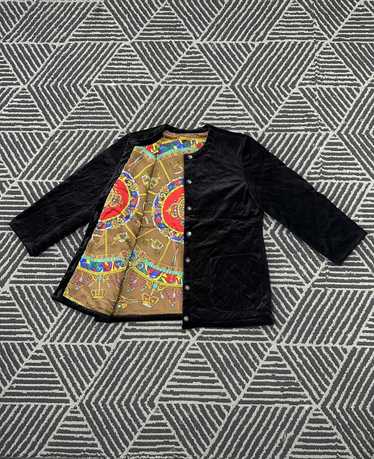 Vintage Inspired Versace Japanese Design Velvet Re