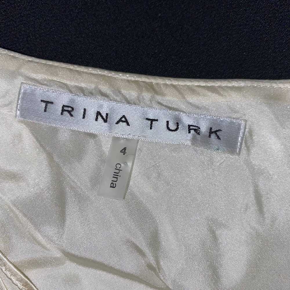 Trina Turk Cocktail Dress Sheath Silk One Shoulde… - image 11