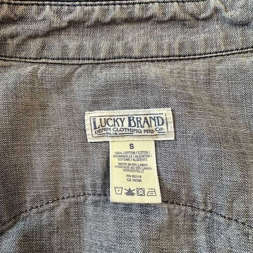 Lucky Brand Women's Long Sleeve Pearl Snap Denim … - image 3