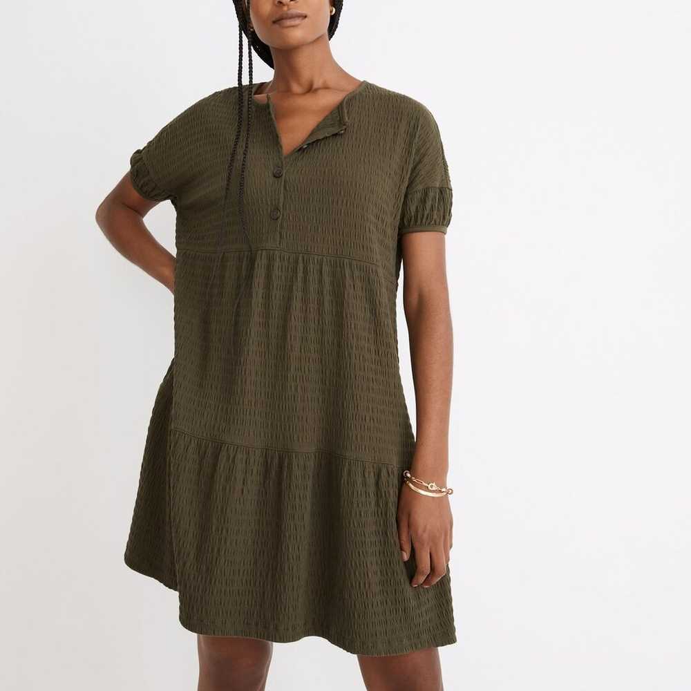 Madewell Green (Re)sourced Crinkle-Knit Tiered Mi… - image 1