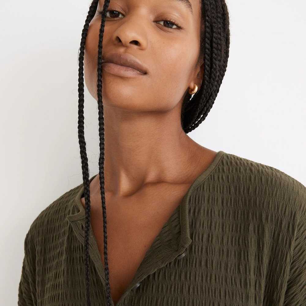 Madewell Green (Re)sourced Crinkle-Knit Tiered Mi… - image 4
