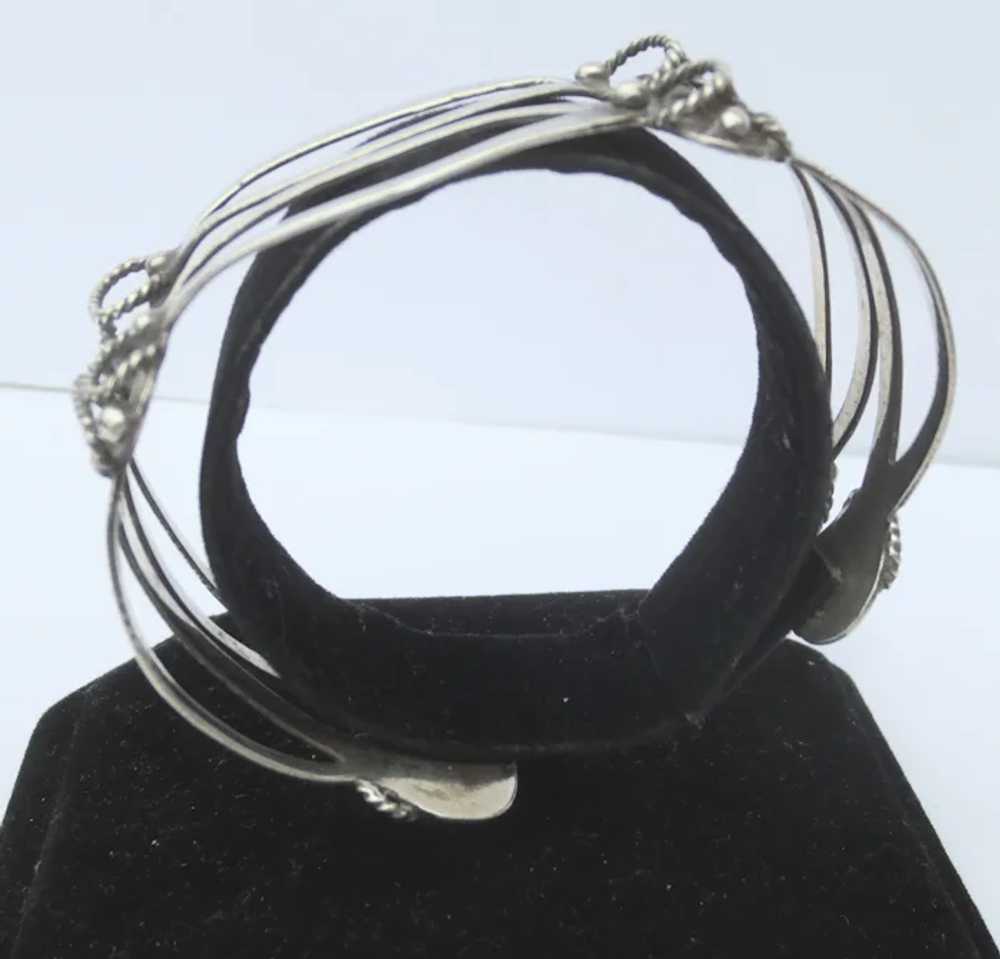 Vintage Silver  40s American Southwestern Bracele… - image 2