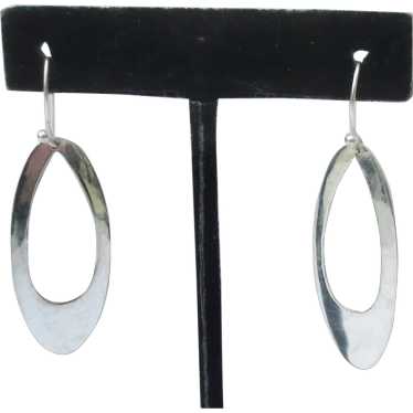 Large Statement Sterling  Modernist Earrings