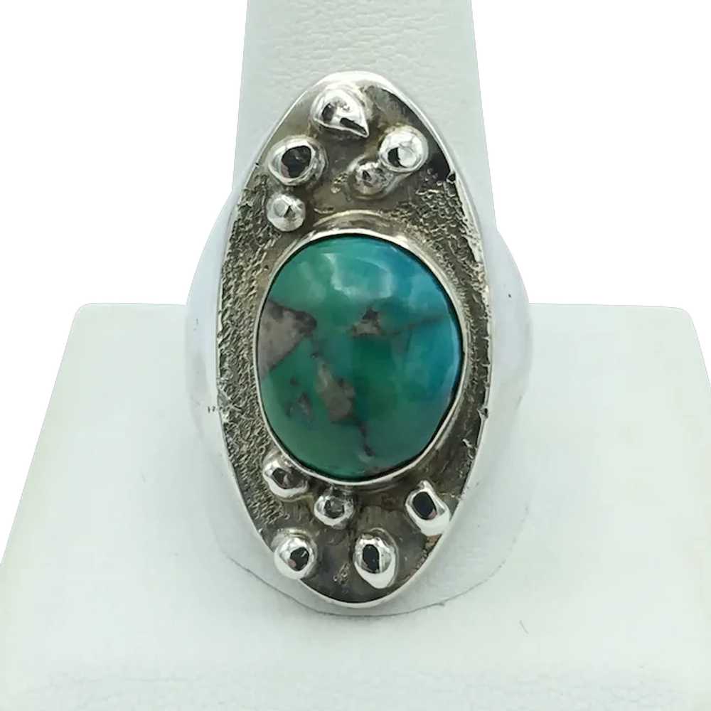 Sterling Silver Turquoise Ring - image 1