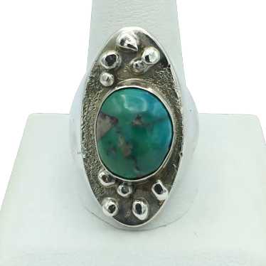 Sterling Silver Turquoise Ring - image 1