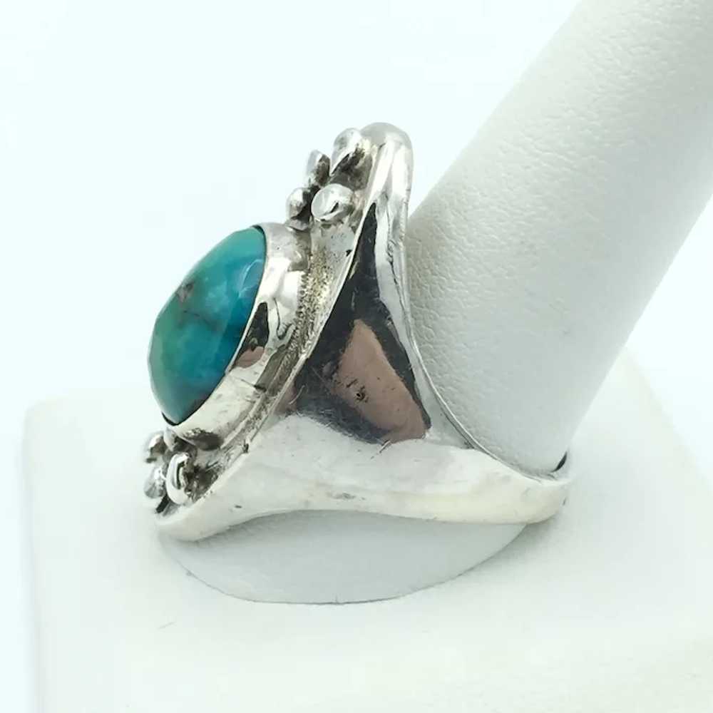 Sterling Silver Turquoise Ring - image 2