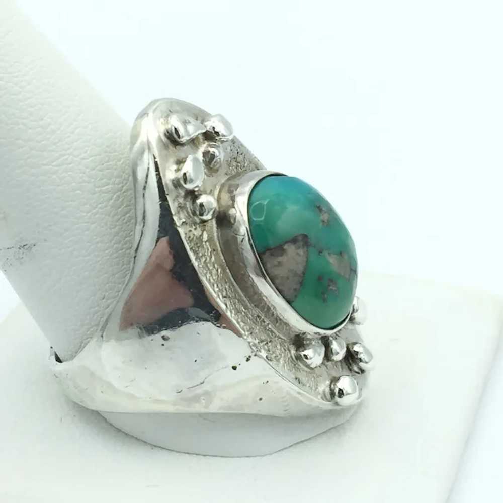 Sterling Silver Turquoise Ring - image 3