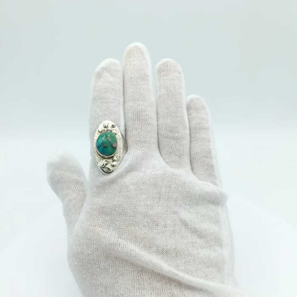 Sterling Silver Turquoise Ring - image 5