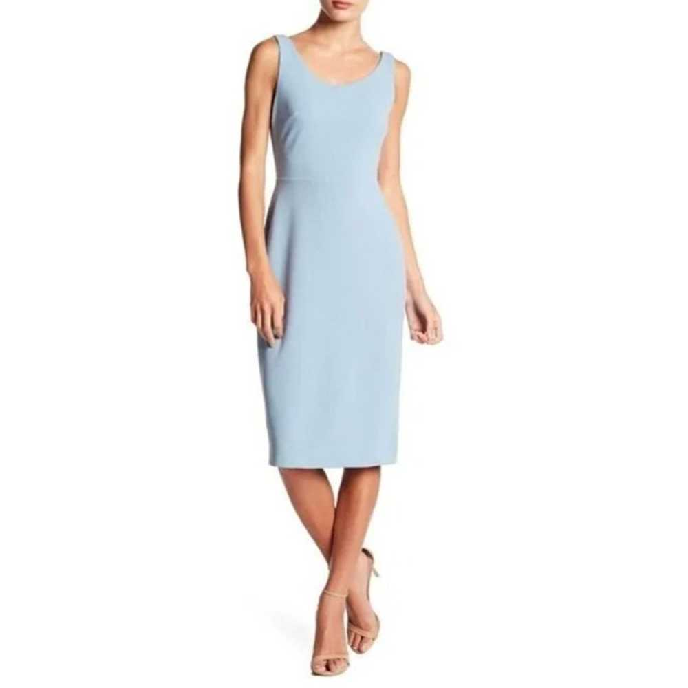 Betsey Johnson Blue Sleeveless Midi Dress Size 8 … - image 2