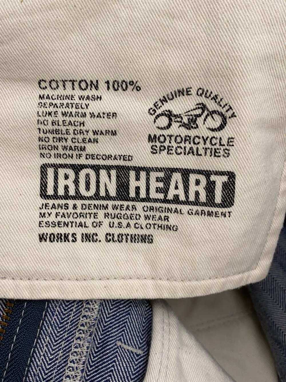 Men's Iron Heart Straight Pants/Cotton/Hickory/He… - image 5