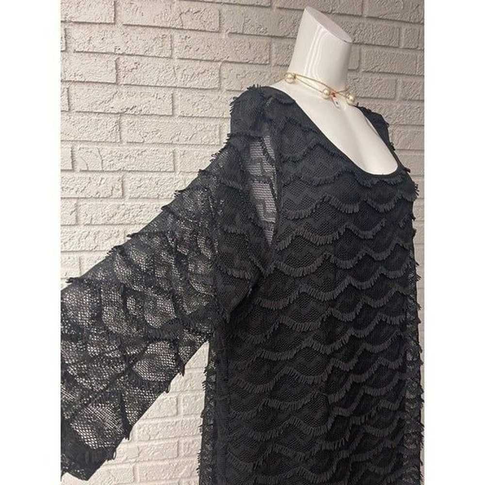 INC International Concepts Black Loop Dress Size … - image 4