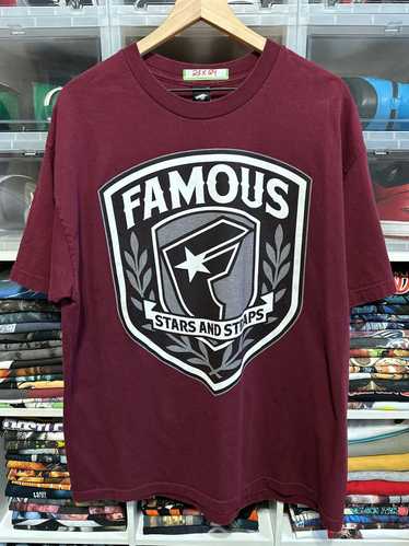Vintage Y2K Famous Stars And Straps Graphic Logo T