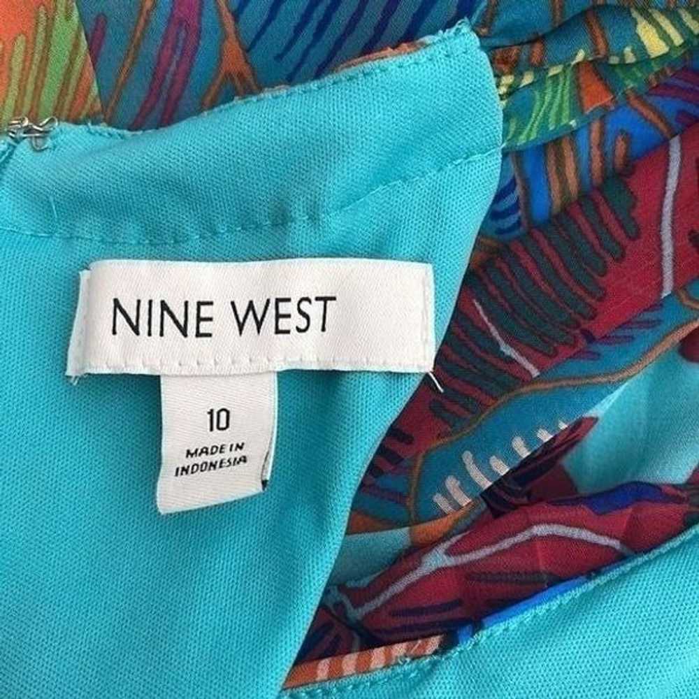 Nine West Floral Print Halter Neck Maxi Dress Siz… - image 8