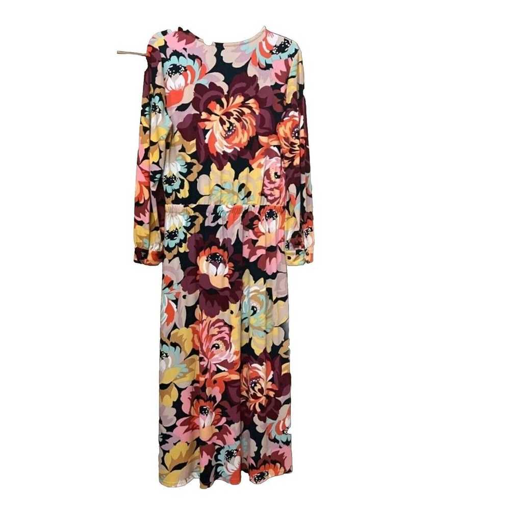 Plus Sz 3X Maxi Dress Floral V Neck G.I.L.I. Long… - image 4