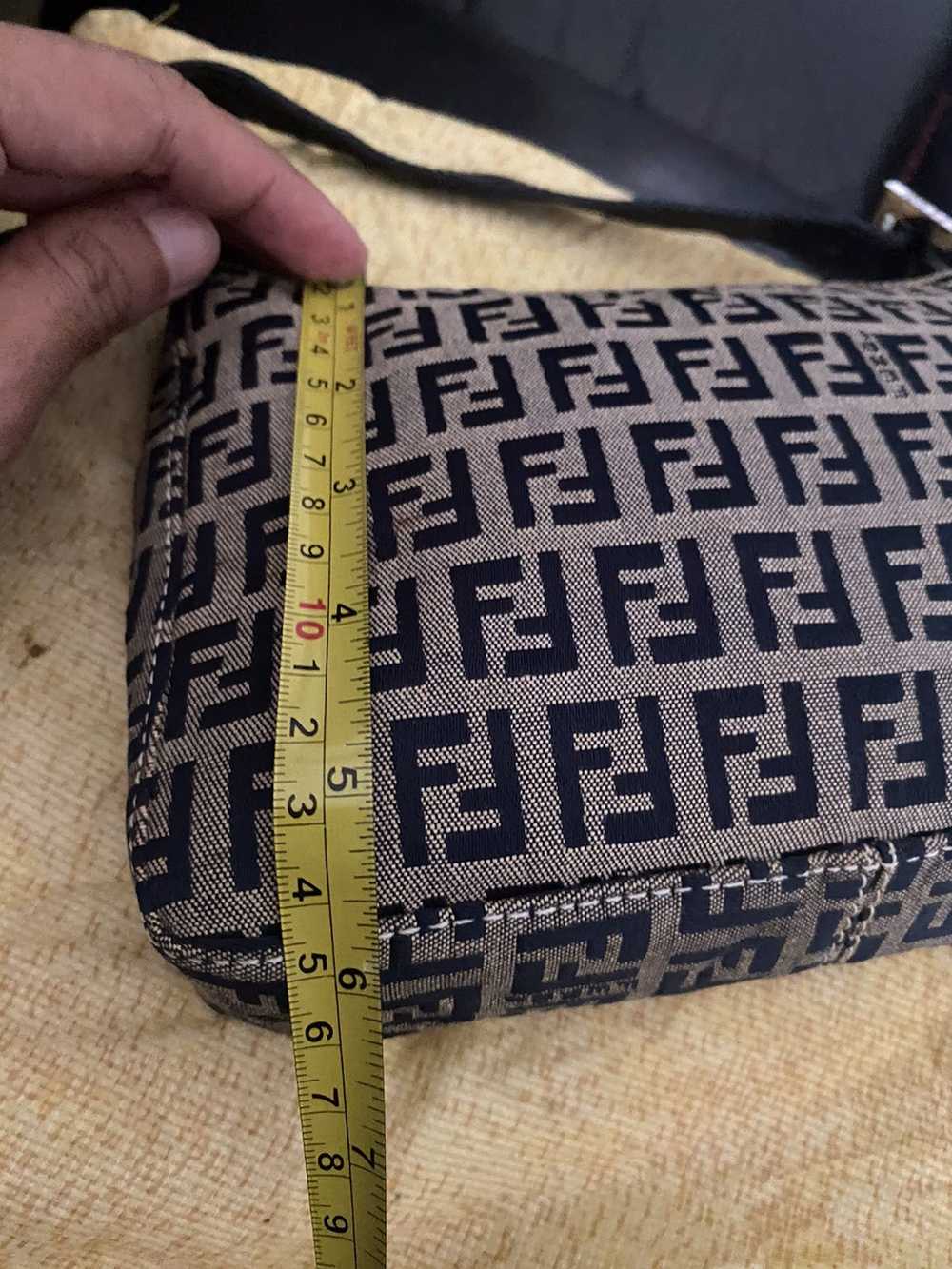 Authentic Fendi FF Zucca Monogram Mini Hand Bag - image 8