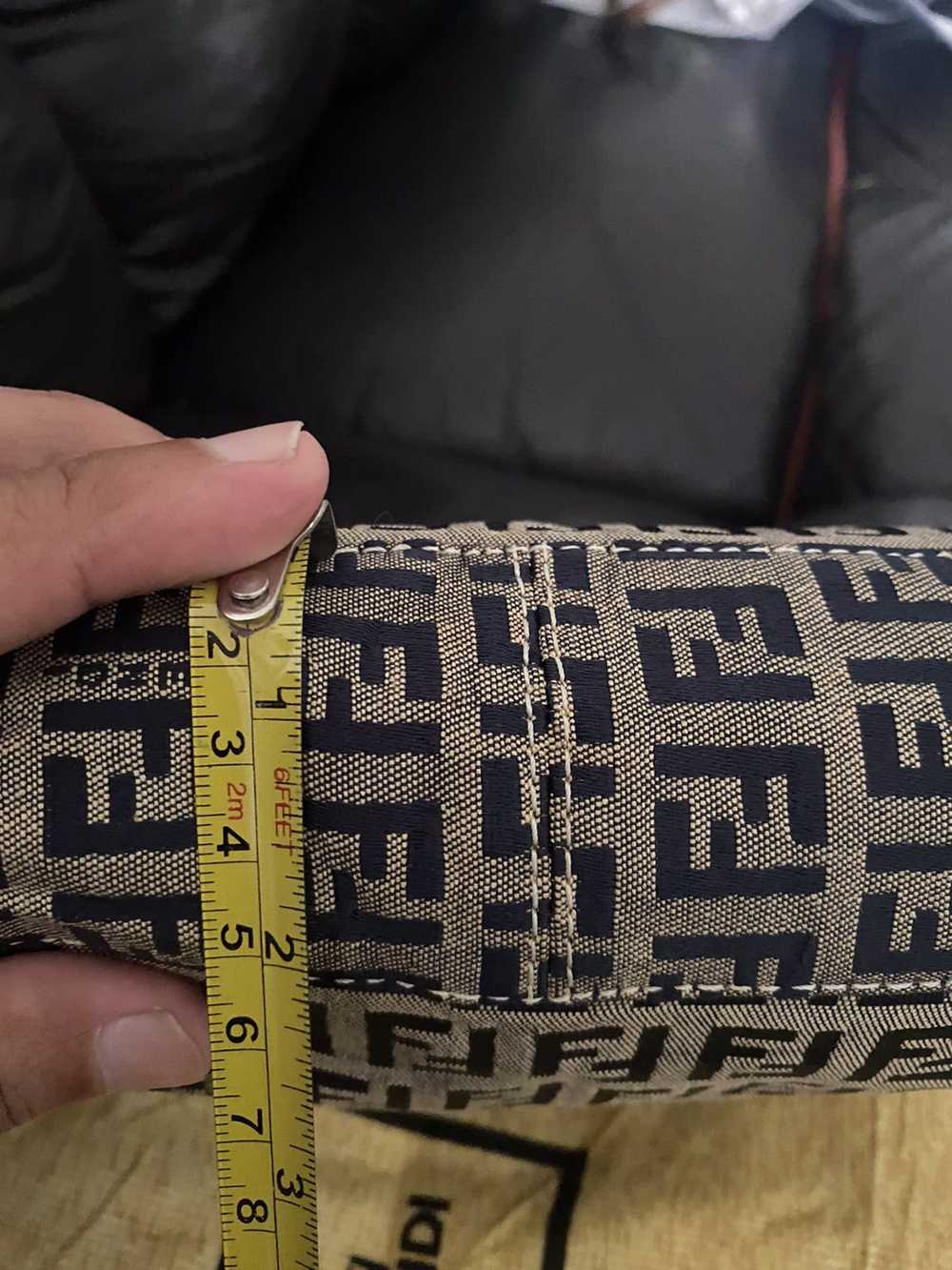 Authentic Fendi FF Zucca Monogram Mini Hand Bag - image 9