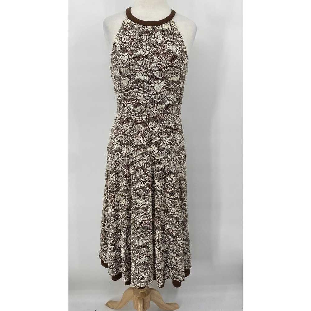 Vintage Joseph Ribkoff Midi Dress Lace Overlay Sl… - image 2